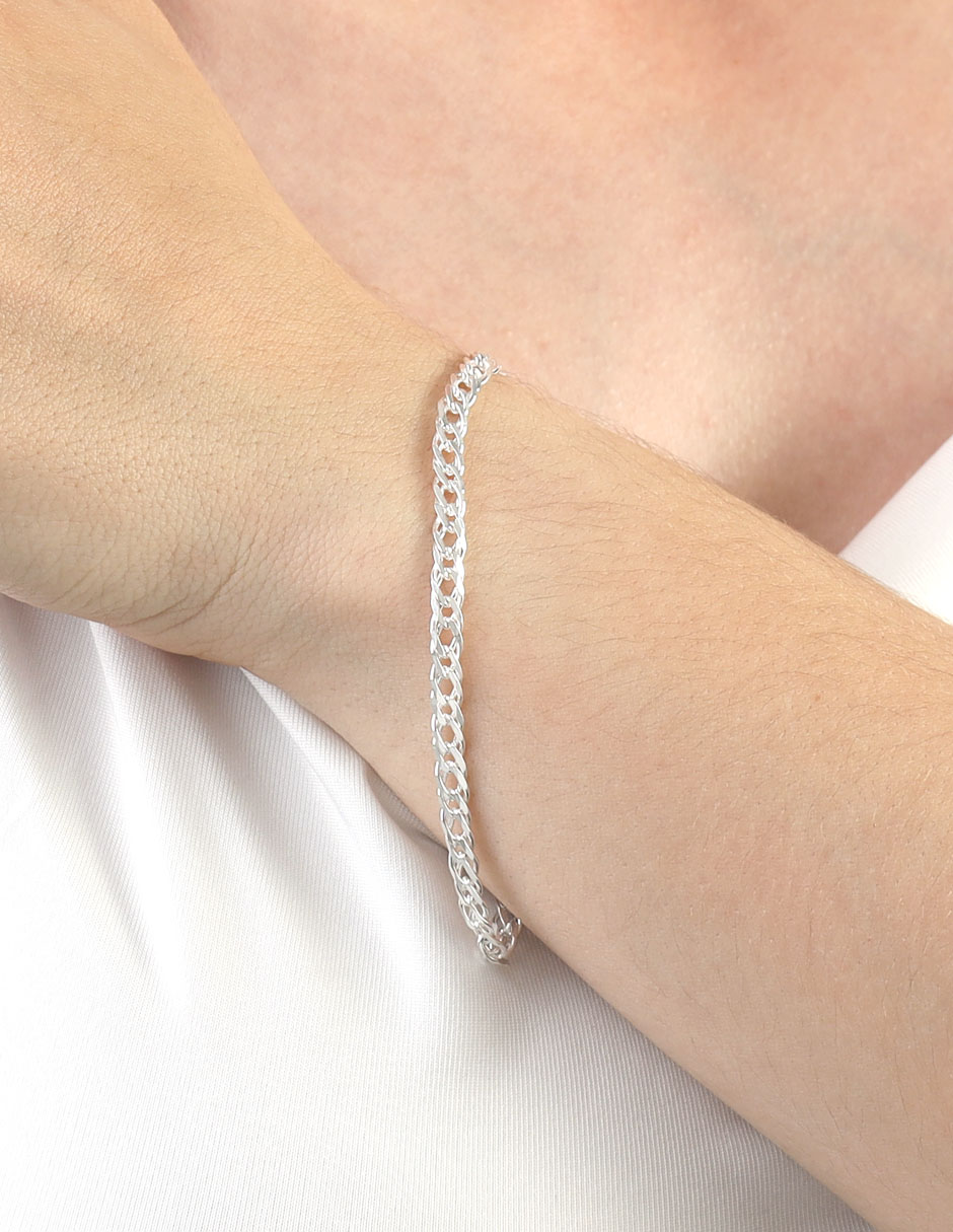 Pulsera de plata P 925 acabado brillante 2