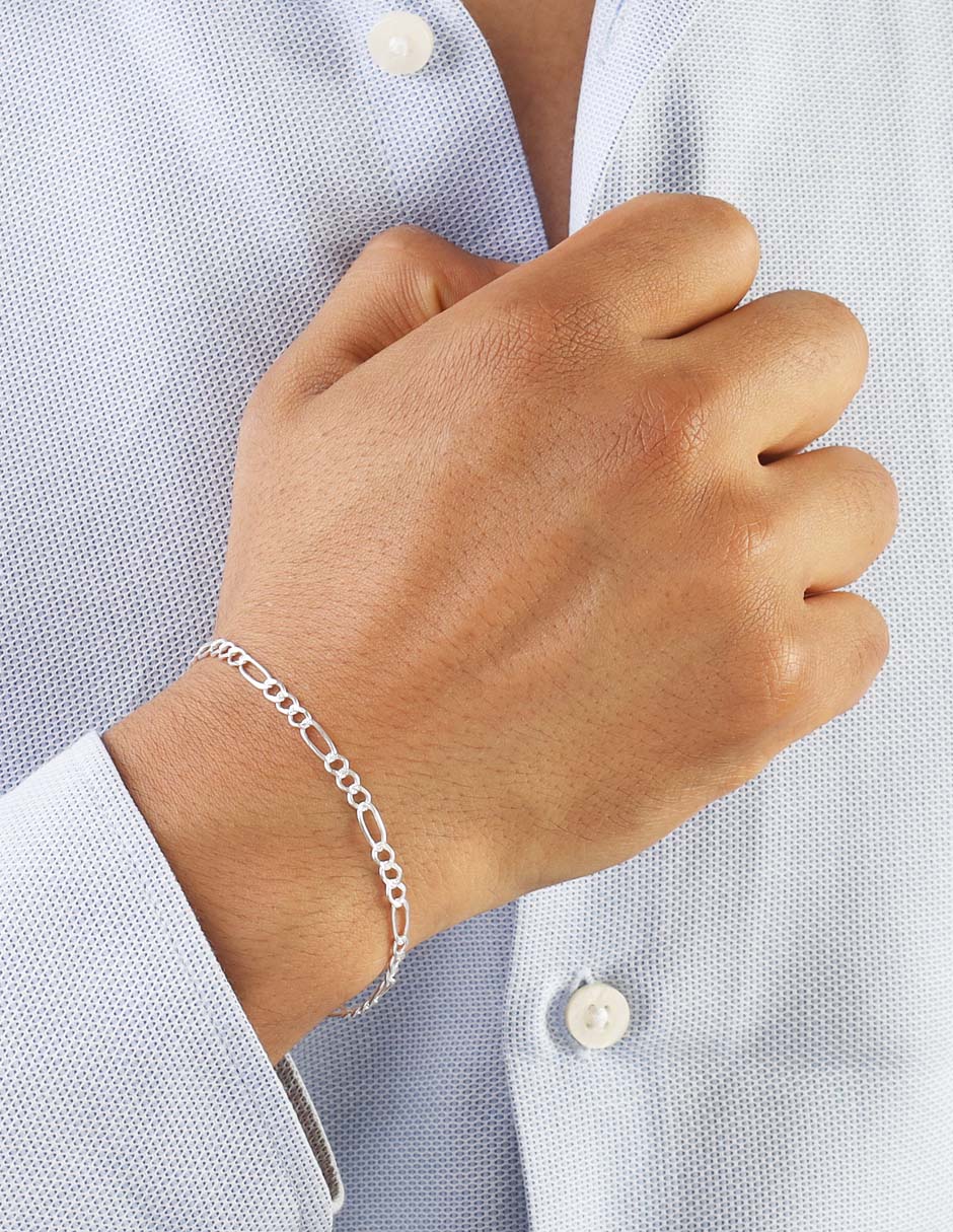 Pulsera de plata P 925 acabado brillante 3