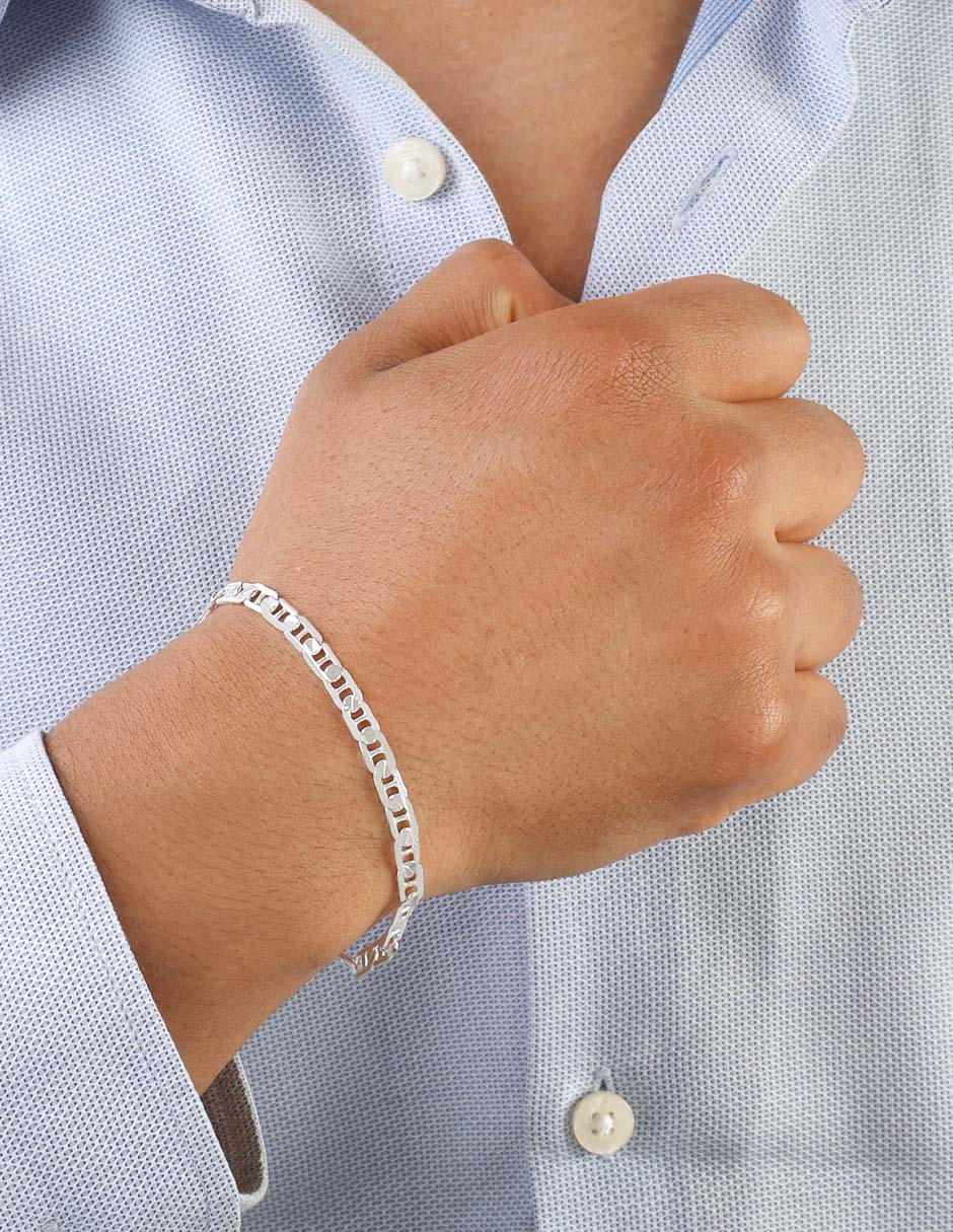 Pulsera de plata P 925 acabado brillante 3