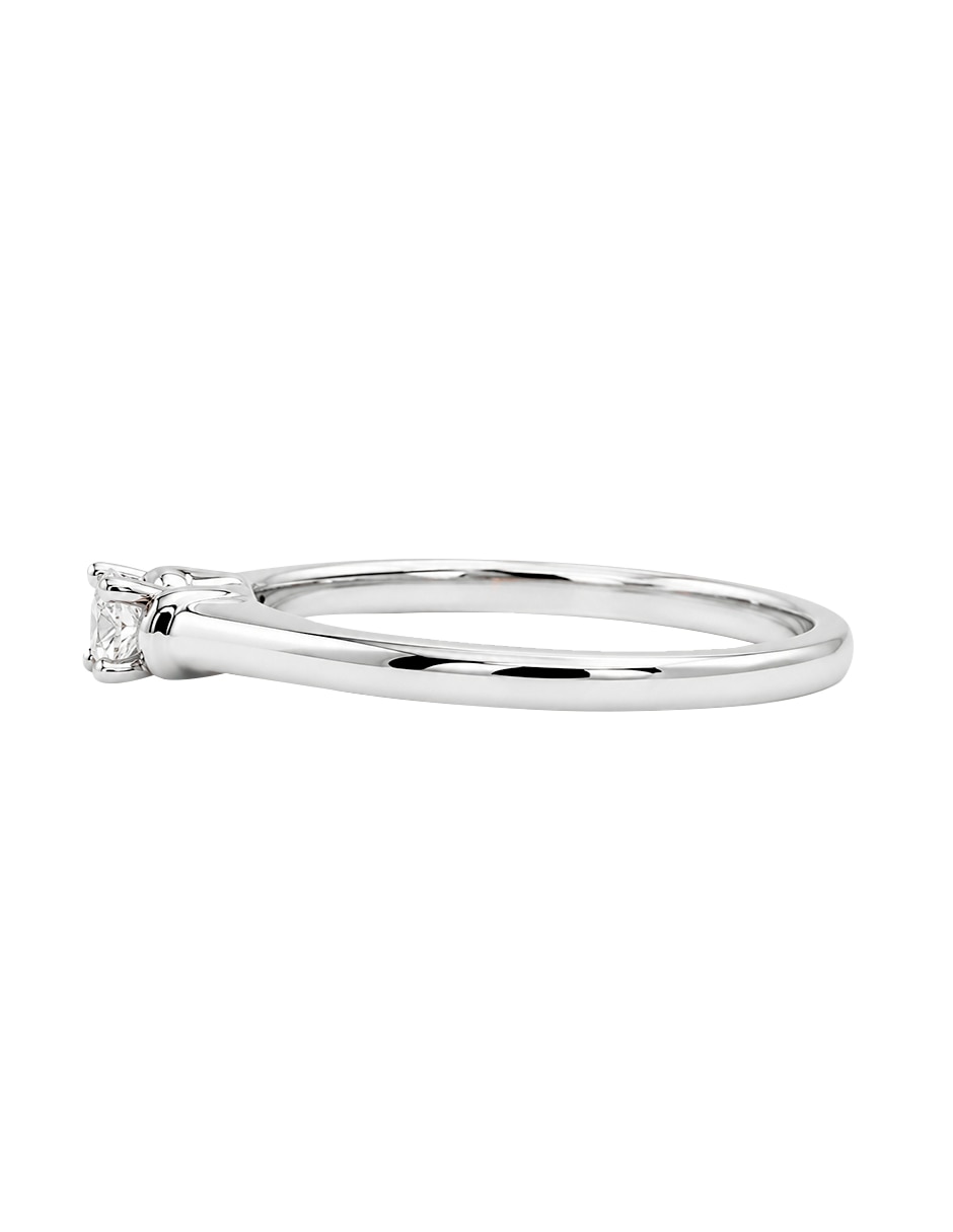 Anillo de compromiso de oro blanco 10 k klamore yessy diamante