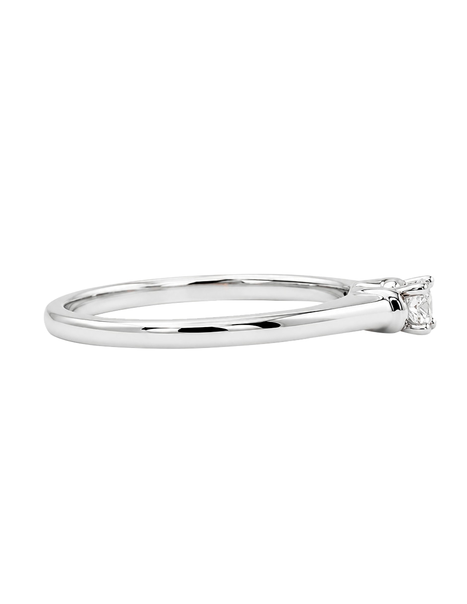 Anillo de compromiso de oro blanco 10 k klamore yessy diamante
