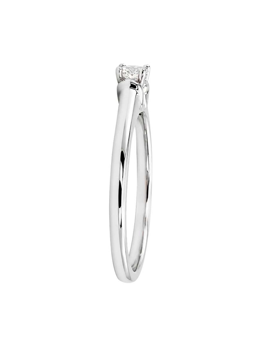 Anillo de compromiso de oro blanco 10 k klamore yessy diamante