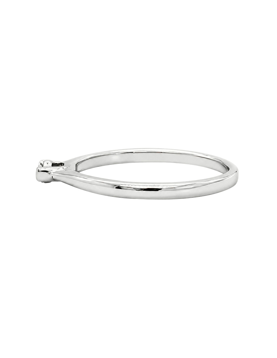 Anillo de compromiso de oro blanco 10 k klamore fer diamante