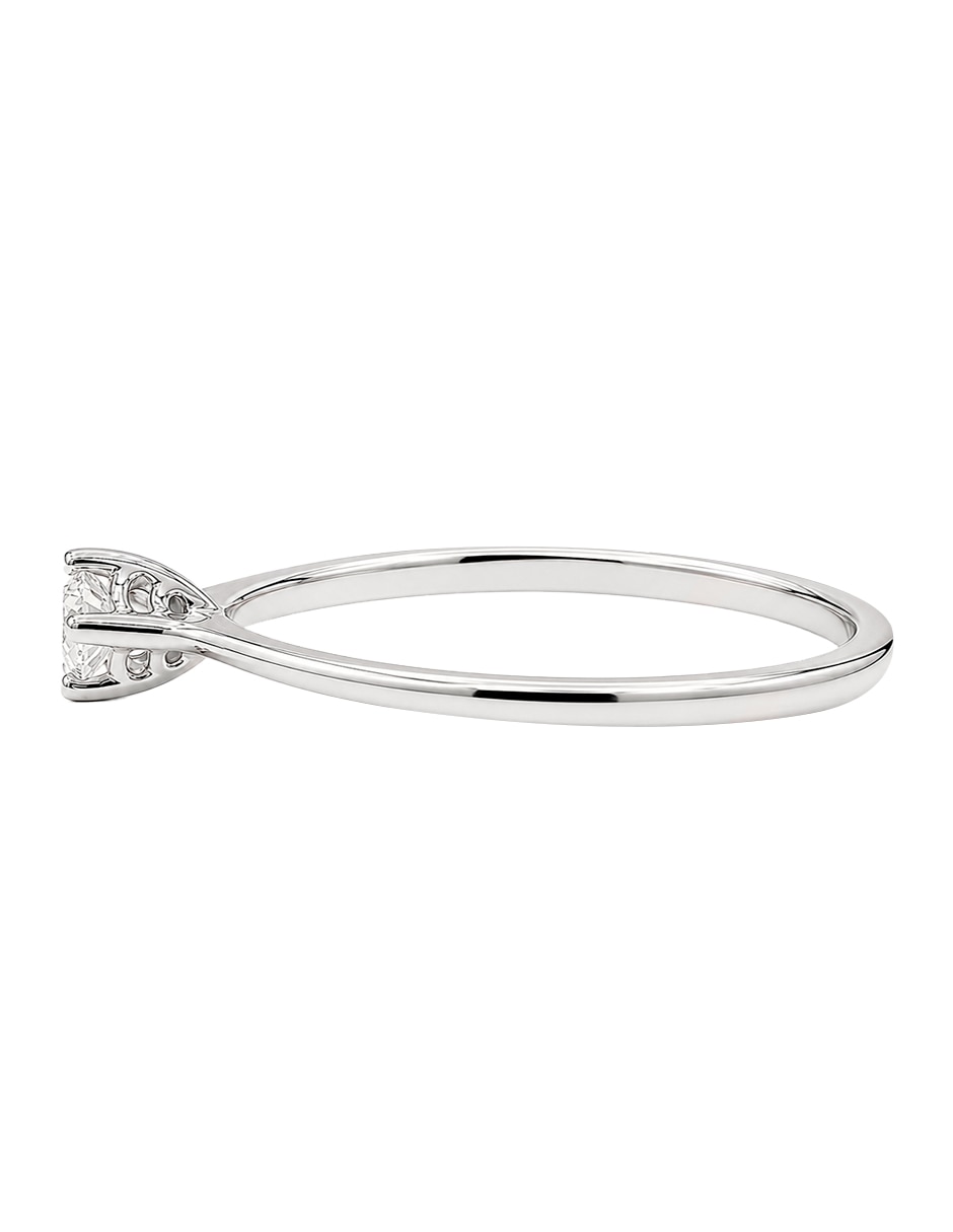 Anillo de compromiso de oro blanco 10 k klamore gala diamante