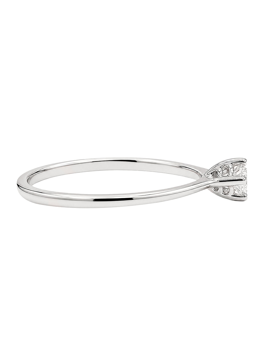 Anillo de compromiso de oro blanco 10 k klamore gala diamante