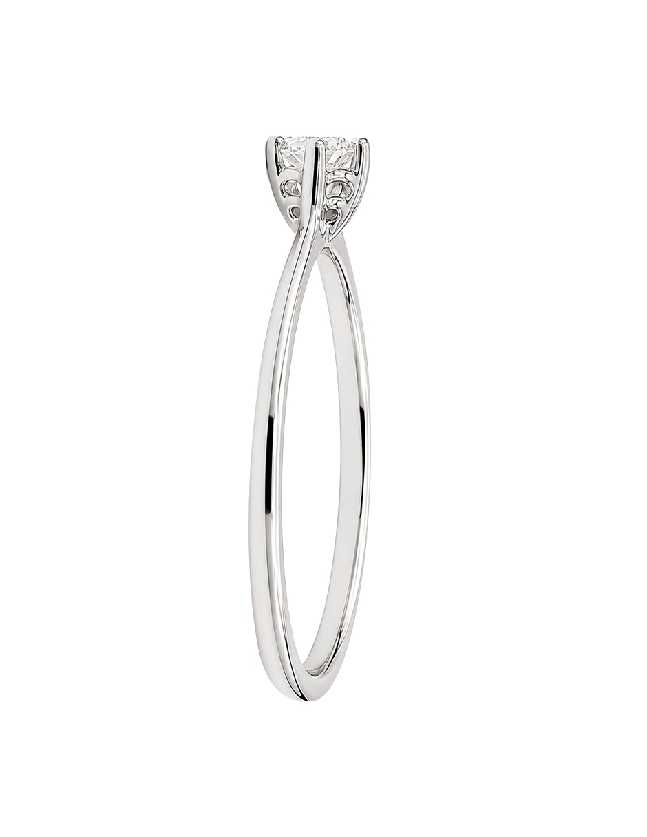 Anillo de compromiso de oro blanco 10 k klamore gala diamante