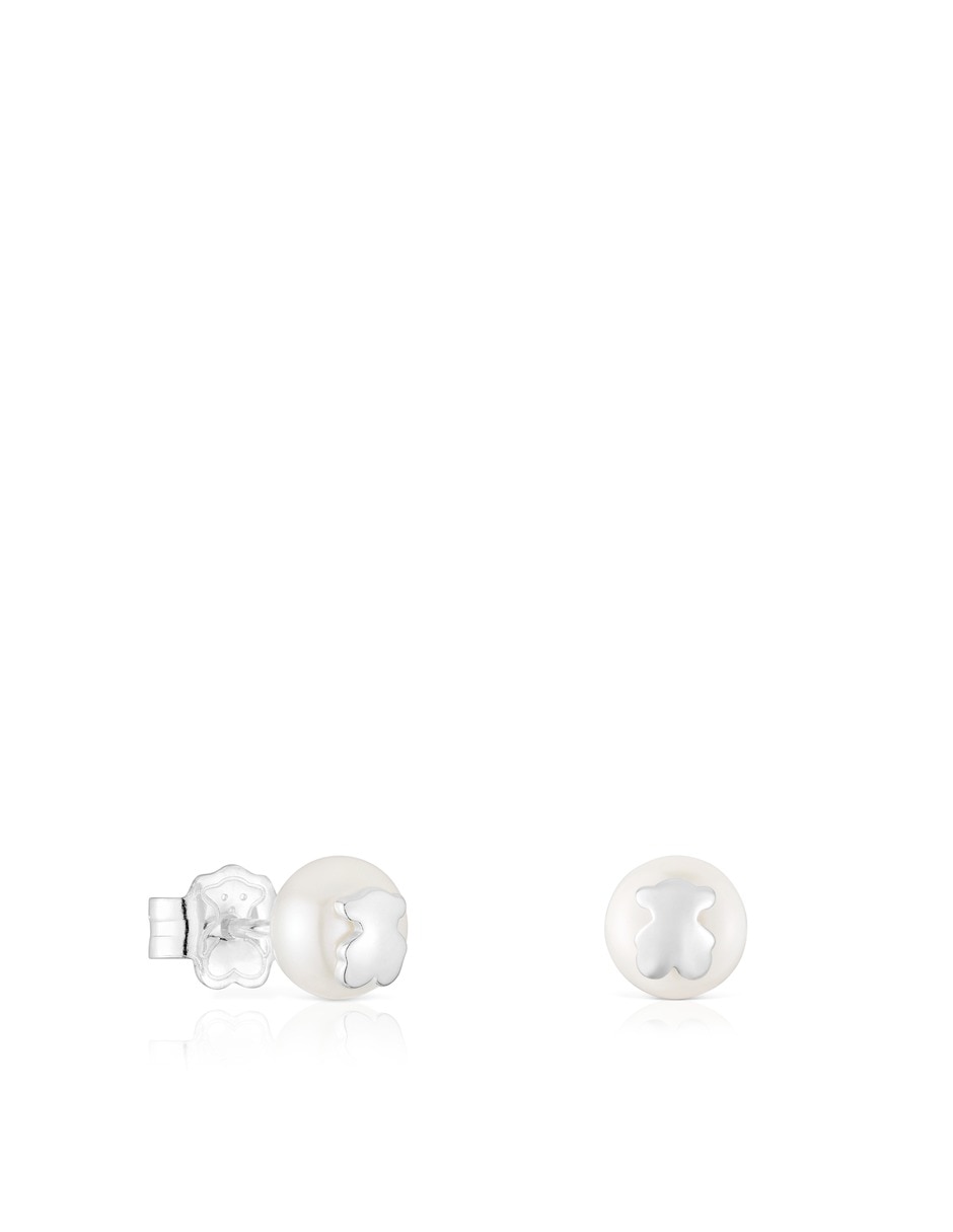 Broqueles de perla de plata p 925 perla 1