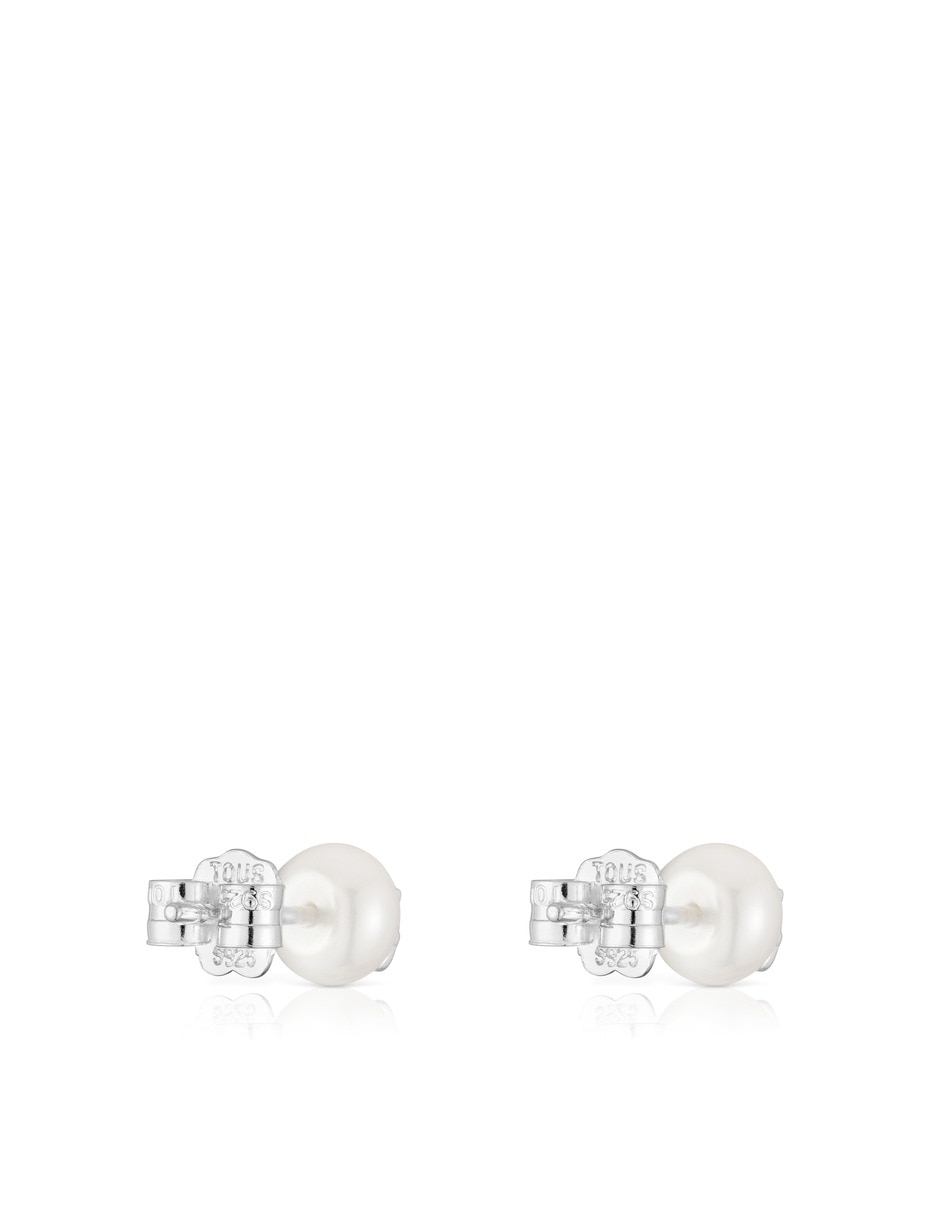 Broqueles de perla de plata p 925 perla 4
