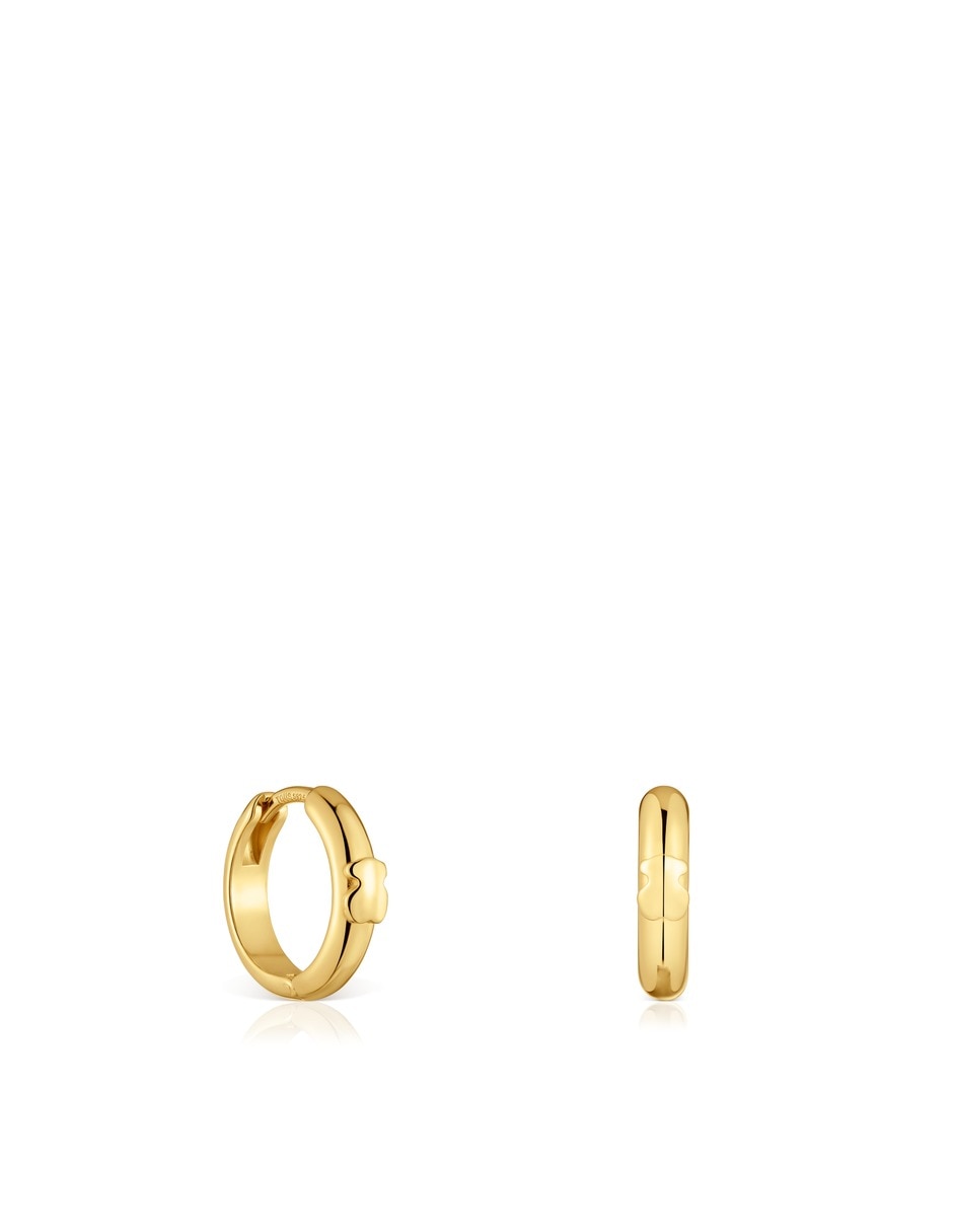 Aros de plata vermeil p 925 con acabado baño de oro