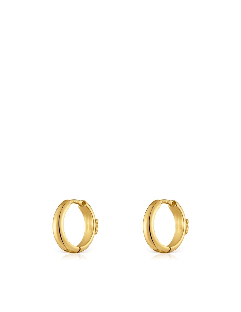 Aros de plata vermeil p 925 con acabado baño de oro