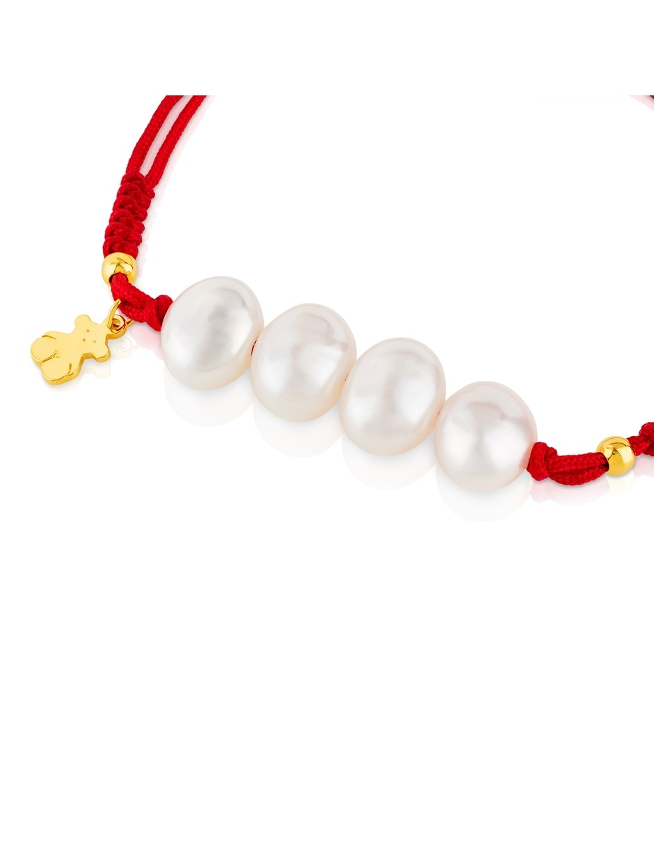 Pulsera de baño oro con perla P 925 2