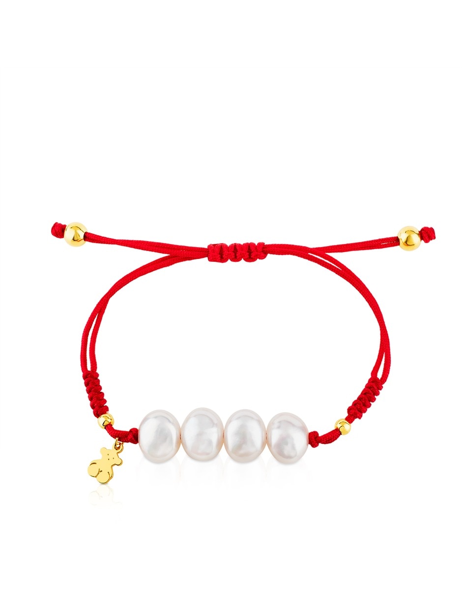 Pulsera de baño oro con perla P 925 4