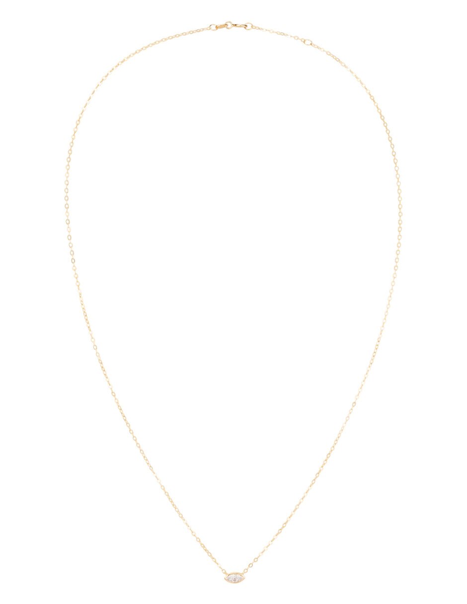 Collar ovalado de oro 14 k 2
