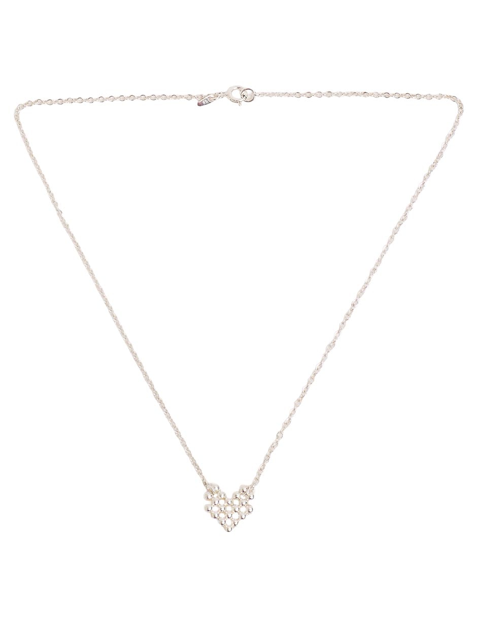 Collar de corazón fashion de plata p 925 2