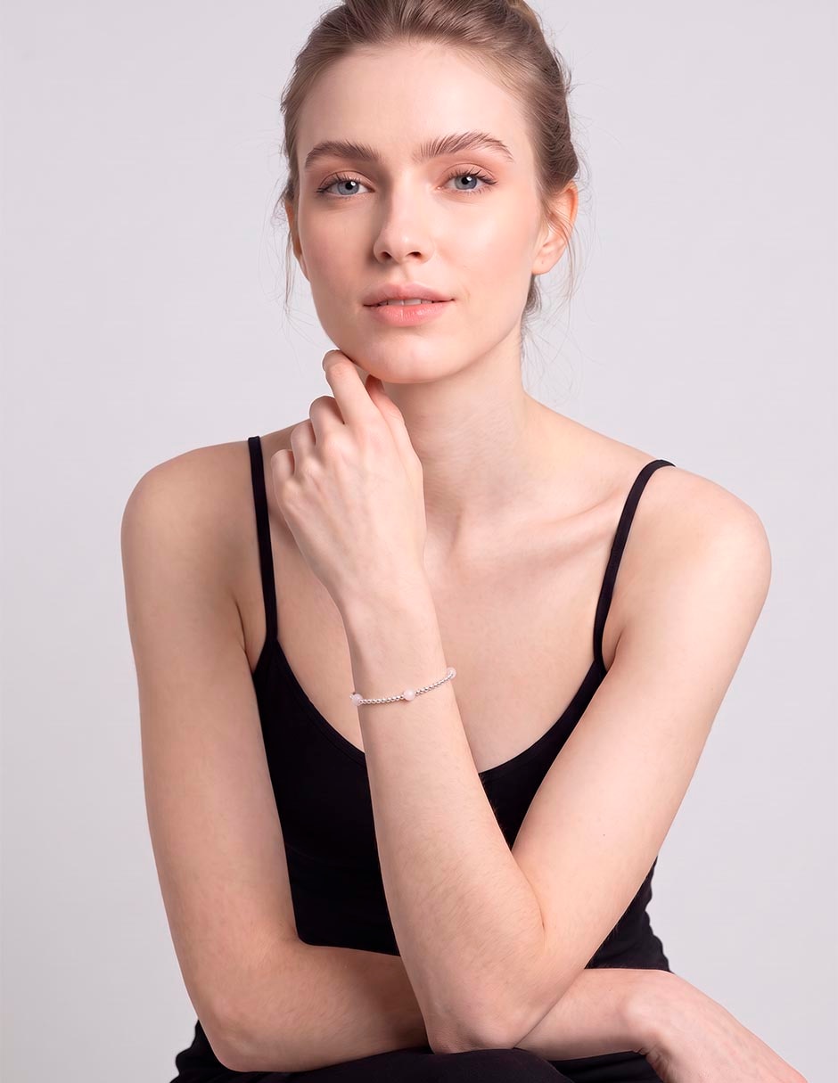 Pulsera de plata P 925 Fashion con acabado brillante 3