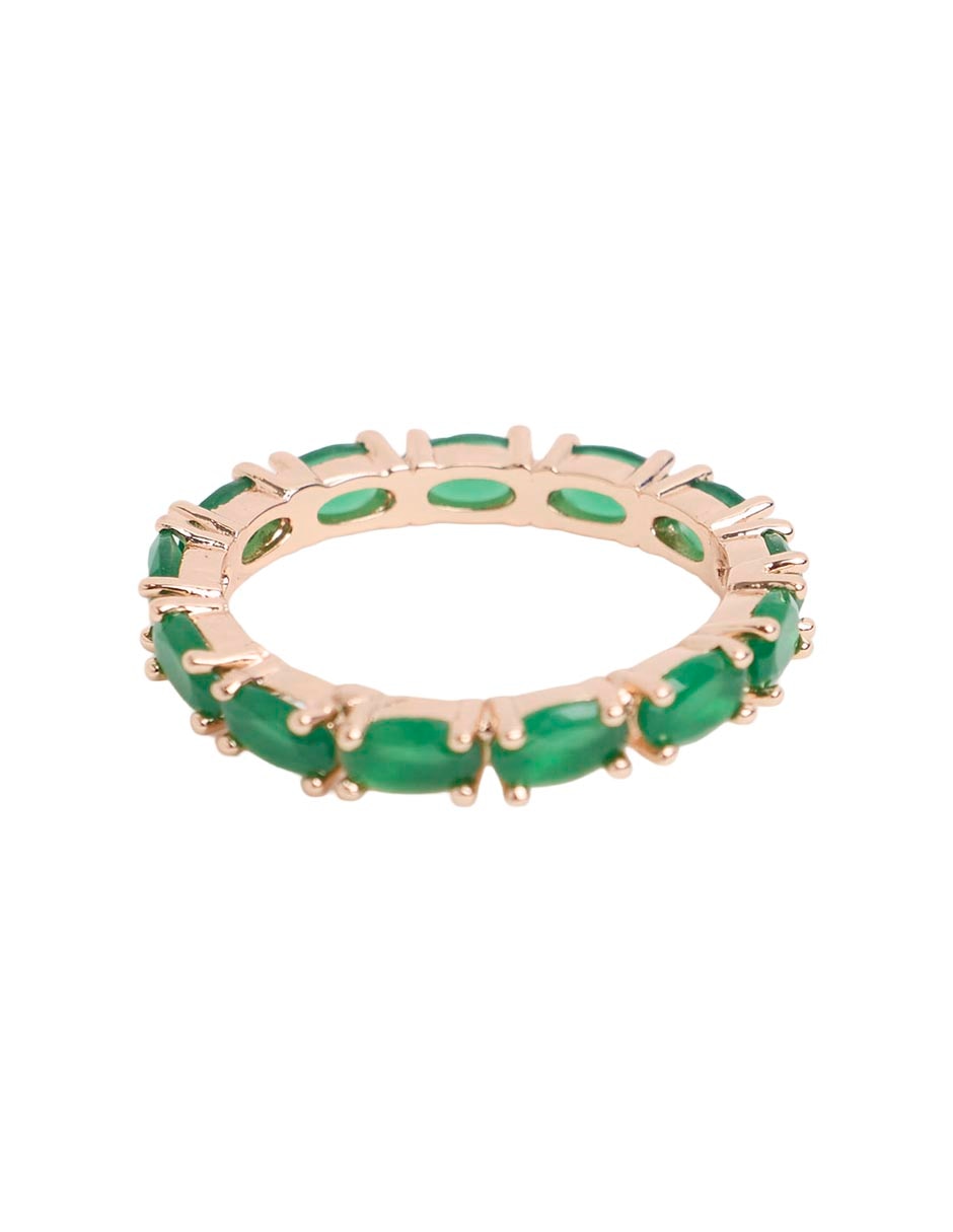 Anillo clásica p 925 de plata pavé 4