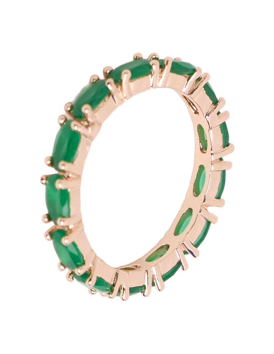 Anillo clásica p 925 de plata pavé 3