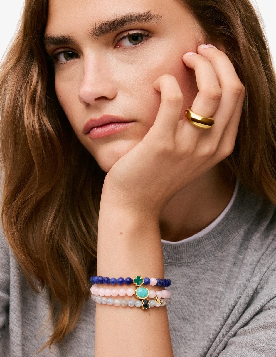 Pulsera con labradorita Tous Eureka acabado baño de oro 18 K 2
