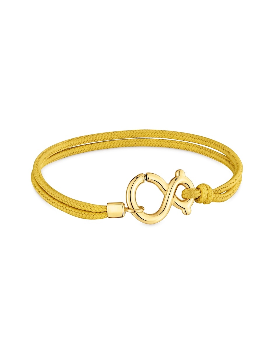 Pulsera de plata Infinity acabado baño de oro