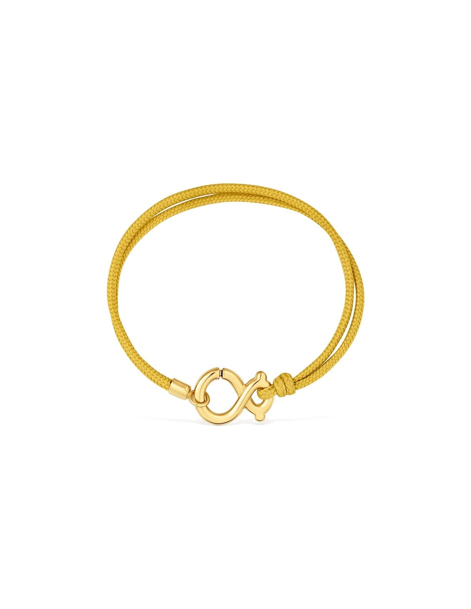 Pulsera de plata Infinity acabado baño de oro 4
