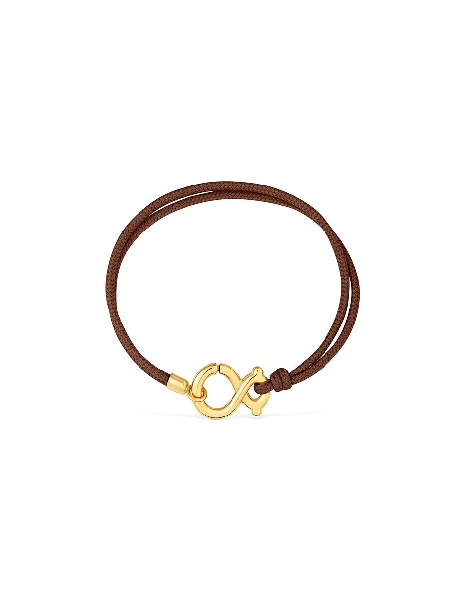 Pulsera de plata Infinity acabado baño de oro 5