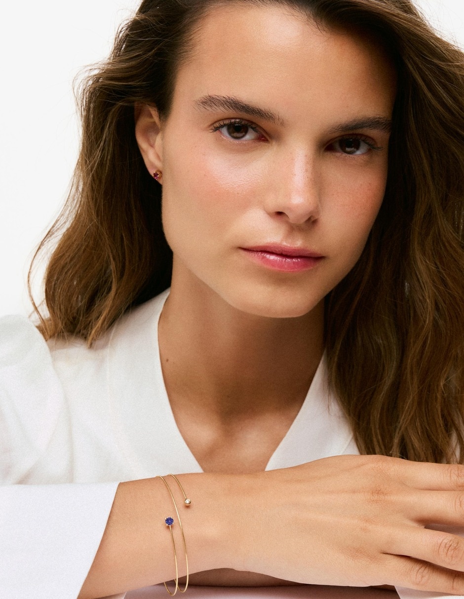 Pulsera de oro con diamante tous bucle