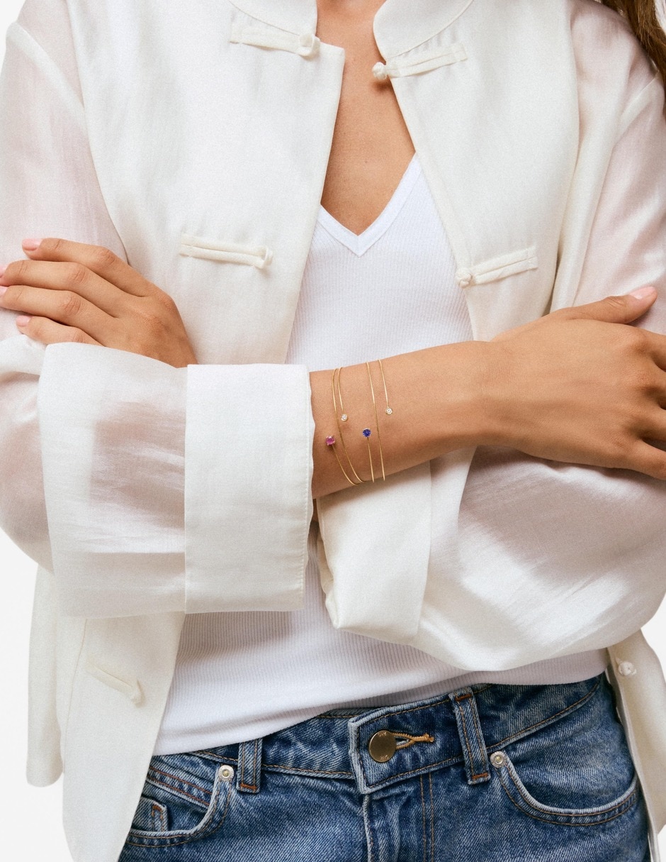 Pulsera de oro con diamante tous bucle