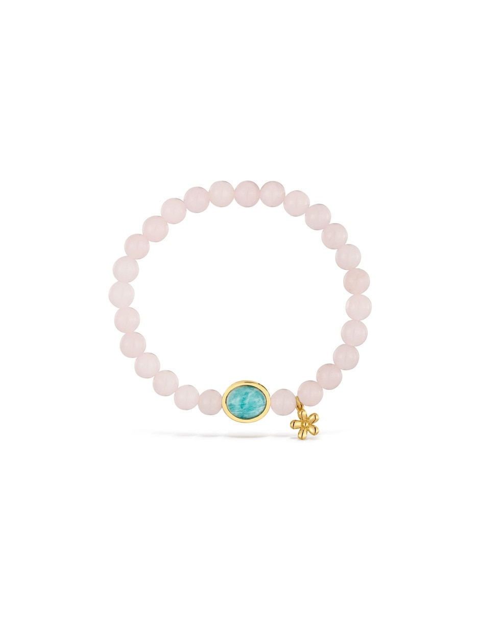 Pulsera con cuarzo rosa Tous Eureka acabado baño de oro 18 K 5