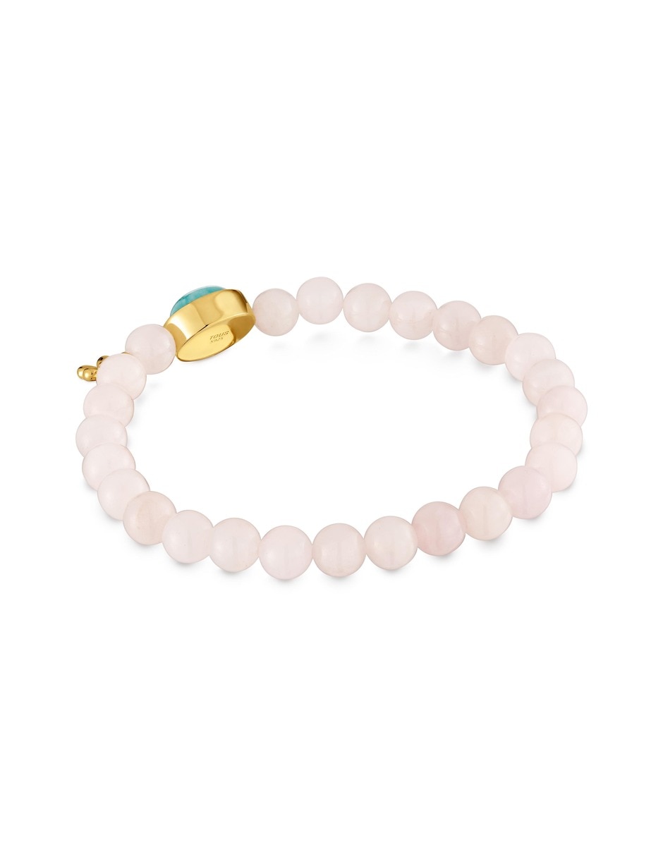 Pulsera con cuarzo rosa Tous Eureka acabado baño de oro 18 K 4