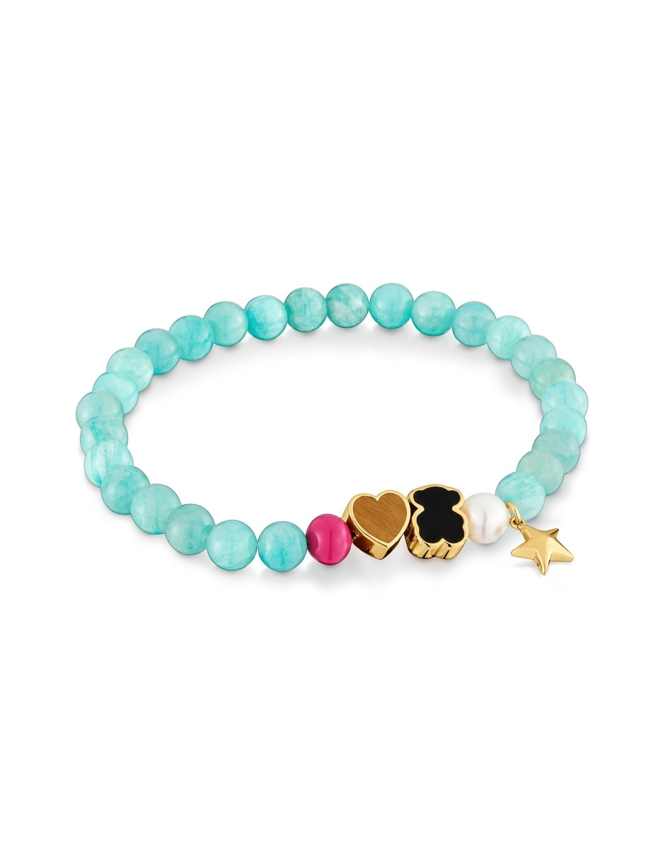 Pulsera con ojo de tigre Tous Eureka acabado baño de oro 18 K Pulsera con ojo de tigre Tous Eureka acabado baño de oro 18 K