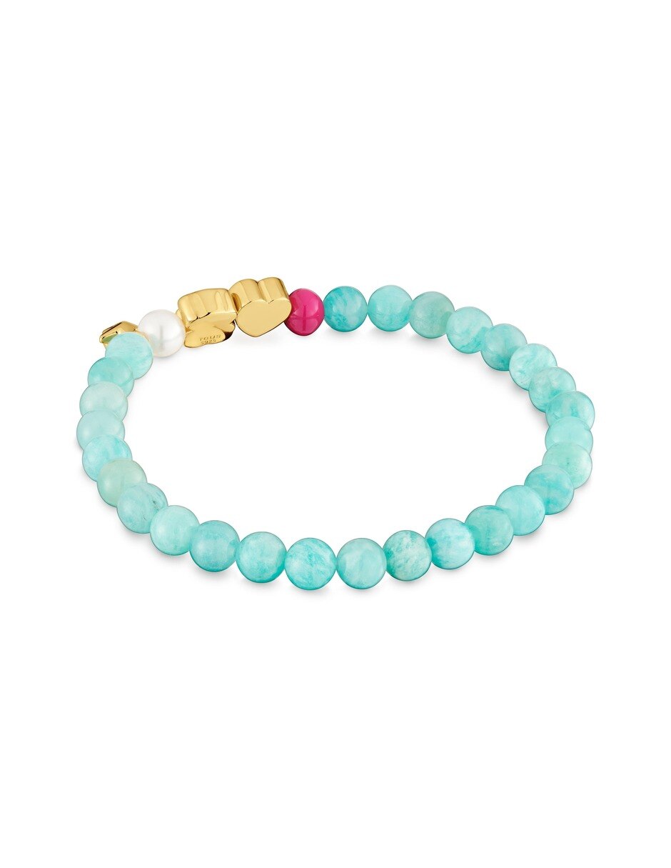 Pulsera con ojo de tigre Tous Eureka acabado baño de oro 18 K 4