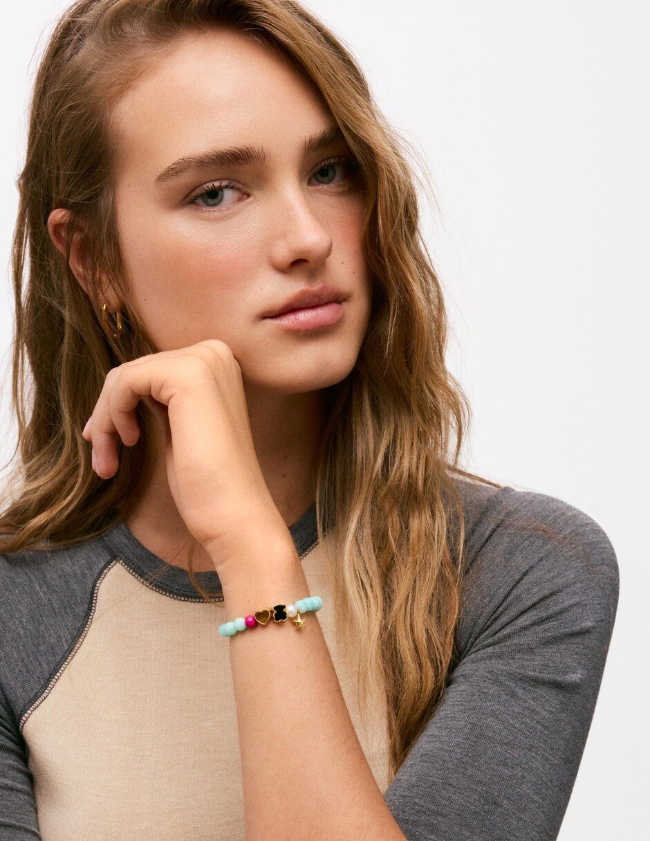 Pulsera con ojo de tigre Tous Eureka acabado baño de oro 18 K 3