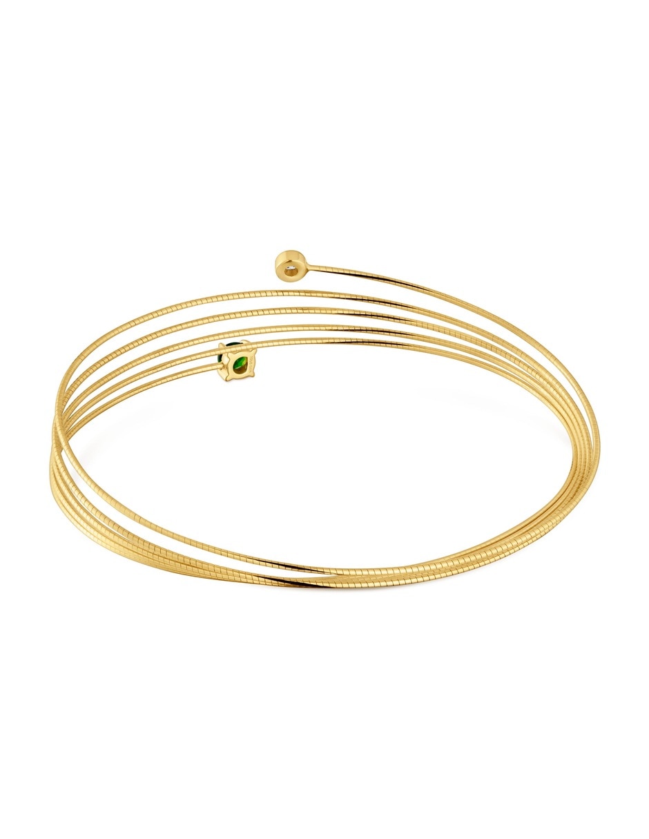 Pulsera de oro amarillo con diamante 9 K Tous Bucle