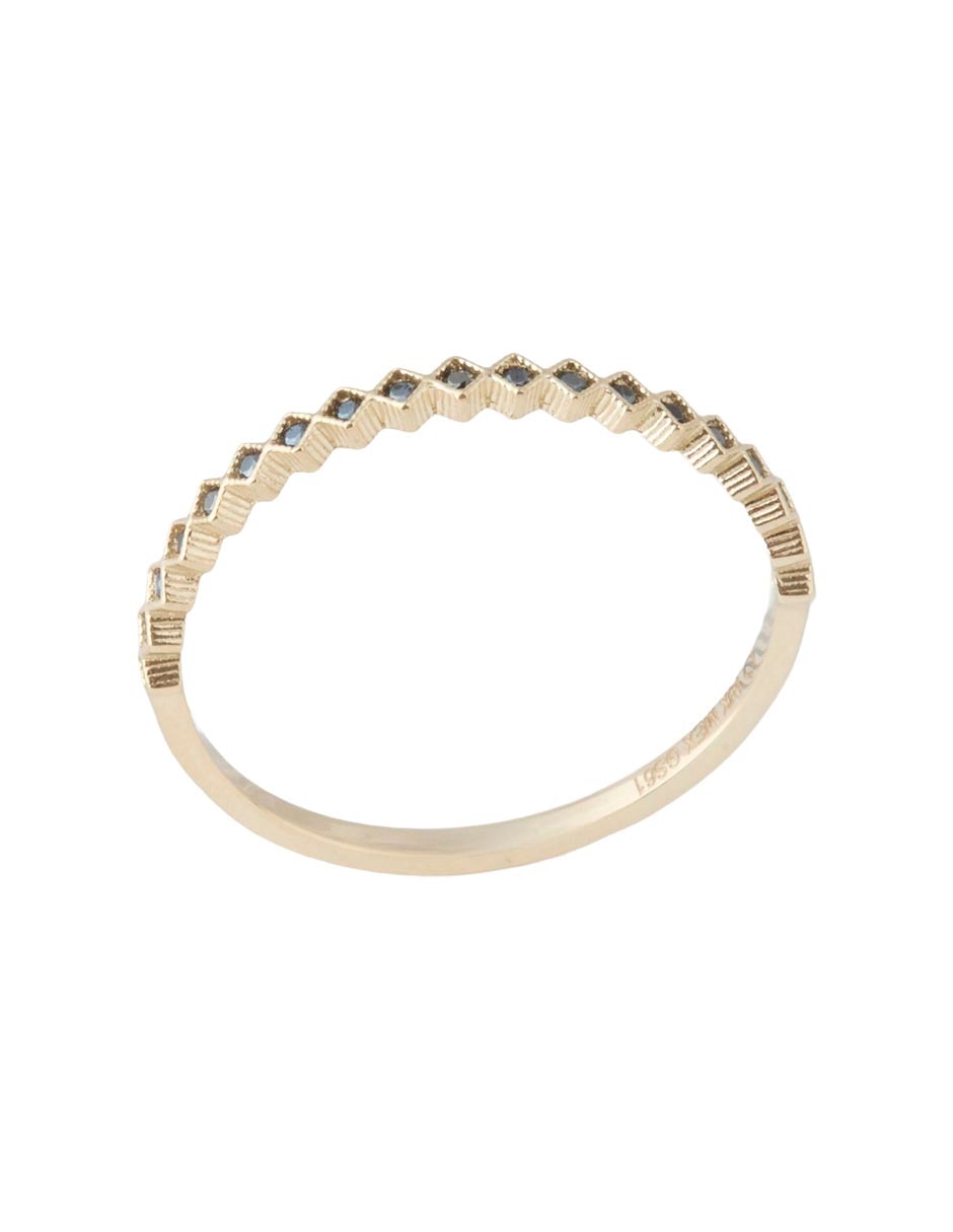 Broqueles de oro 14 k con acabado esmaltado imitación rubí 2