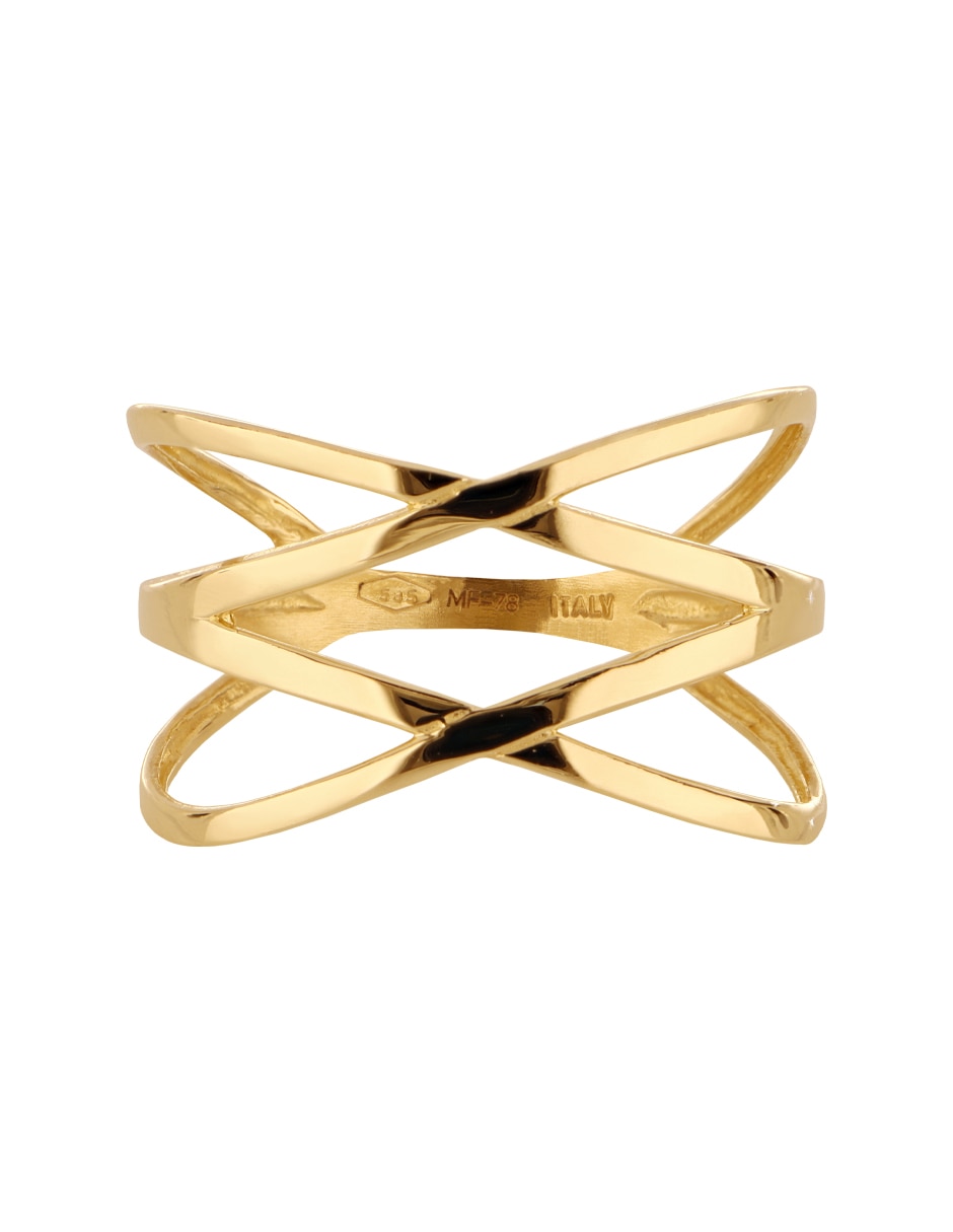 Anillo Dinasti 14 K de oro amarillo liso Anillo Dinasti 14 K de oro amarillo liso