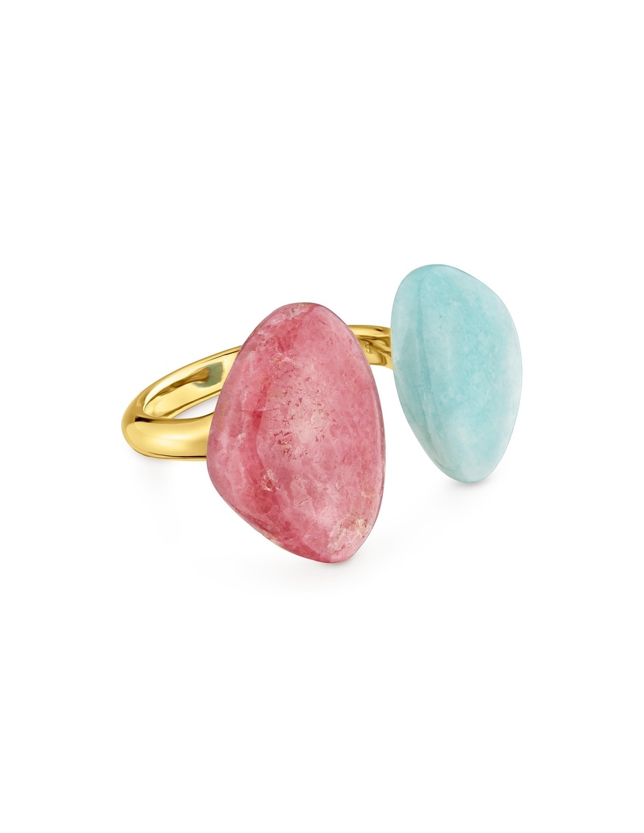 Anillo de (si aplica) Ninguna TOUS COLOR DOTS No aplica 18 k de Plata Rodonita Baño de oro