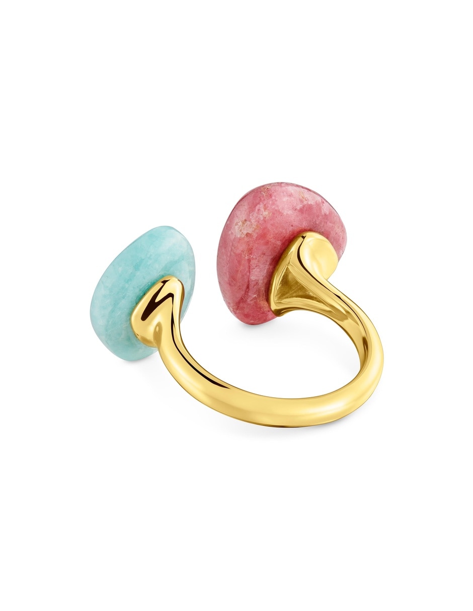 Anillo de (si aplica) Ninguna TOUS COLOR DOTS No aplica 18 k de Plata Rodonita Baño de oro