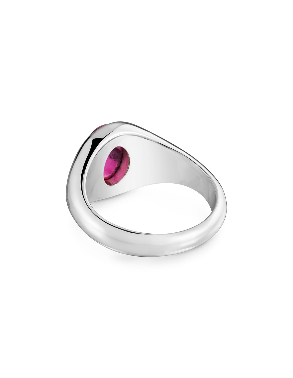 Anillo semipreciosas plateado 2