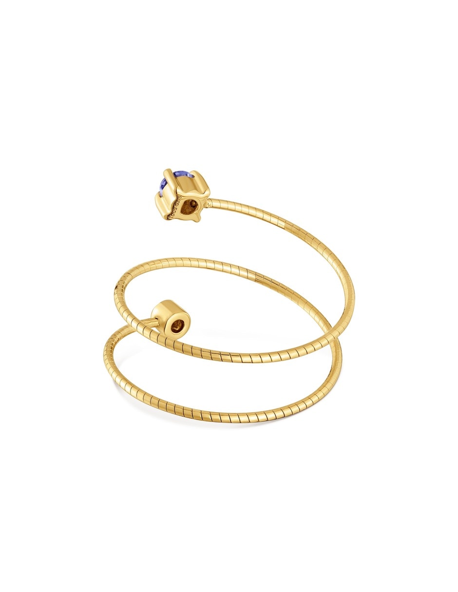 Anillo 9 k de oro amarillo diamante 4
