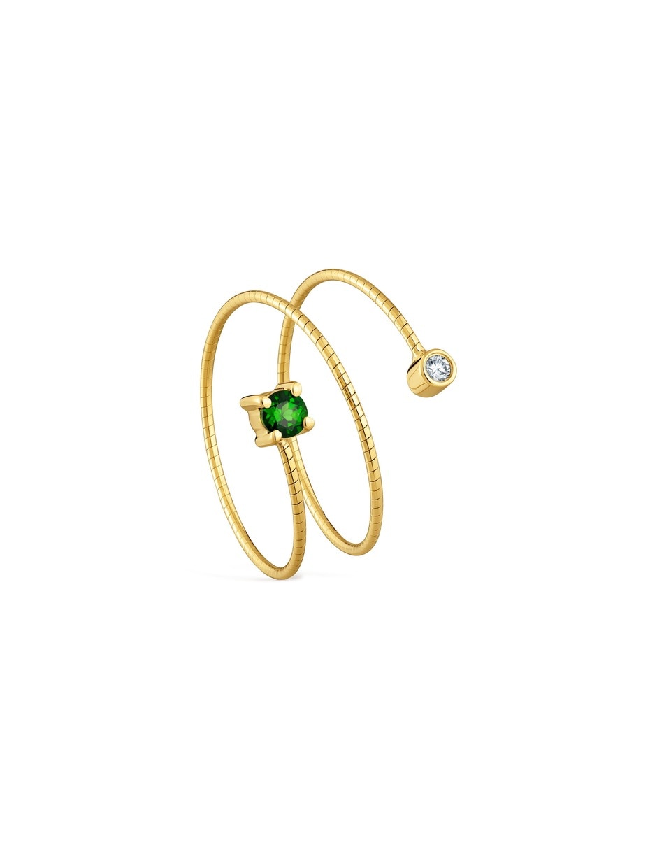 Anillo Tous Bucle No aplica 9 k de Titanio Diamante Sin acabado
