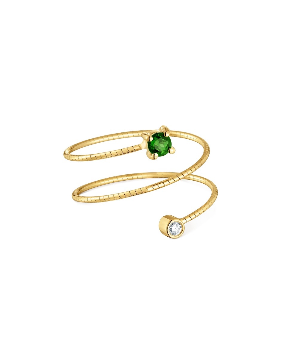 Anillo Tous Bucle No aplica 9 k de Titanio Diamante Sin acabado 5