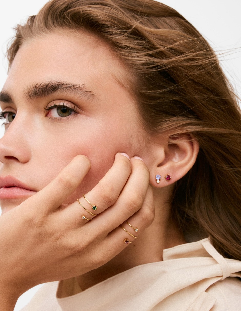 Anillo Tous Bucle No aplica 9 k de Titanio Diamante Sin acabado