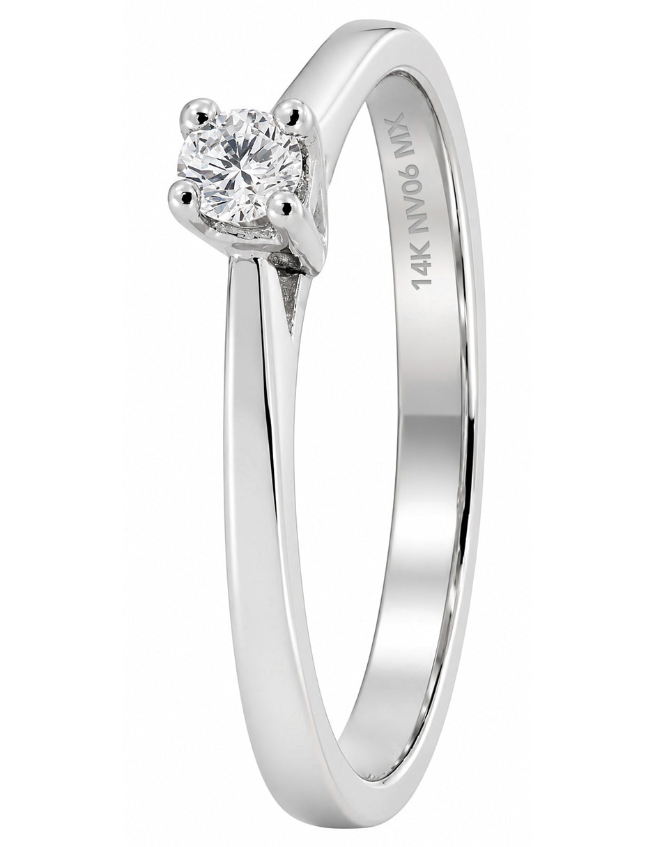Solitario de 14 k diamante 3