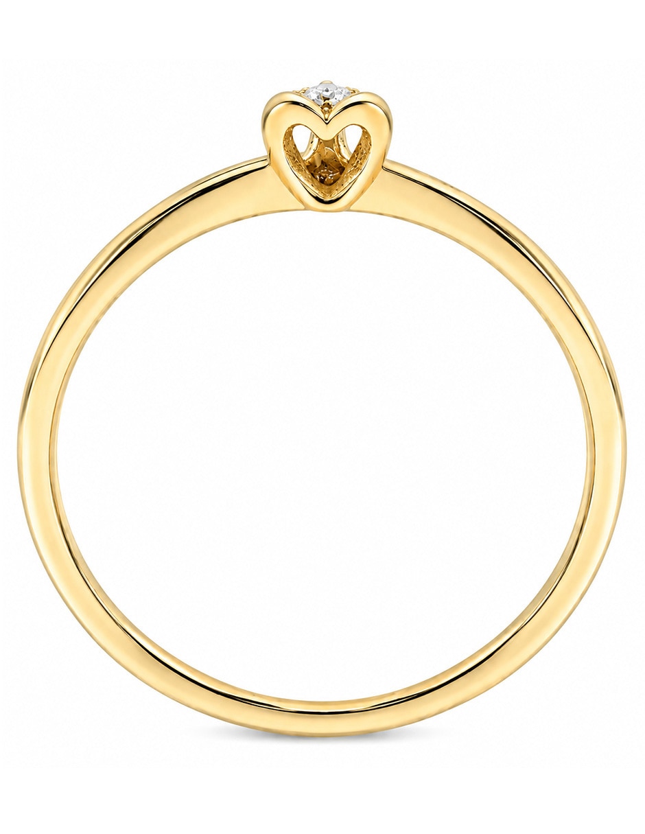 Solitario de 14 k diamante 3