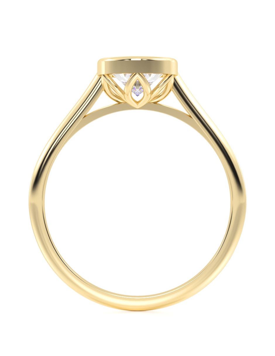 Anillo de compromiso de 14 k moissanita 4