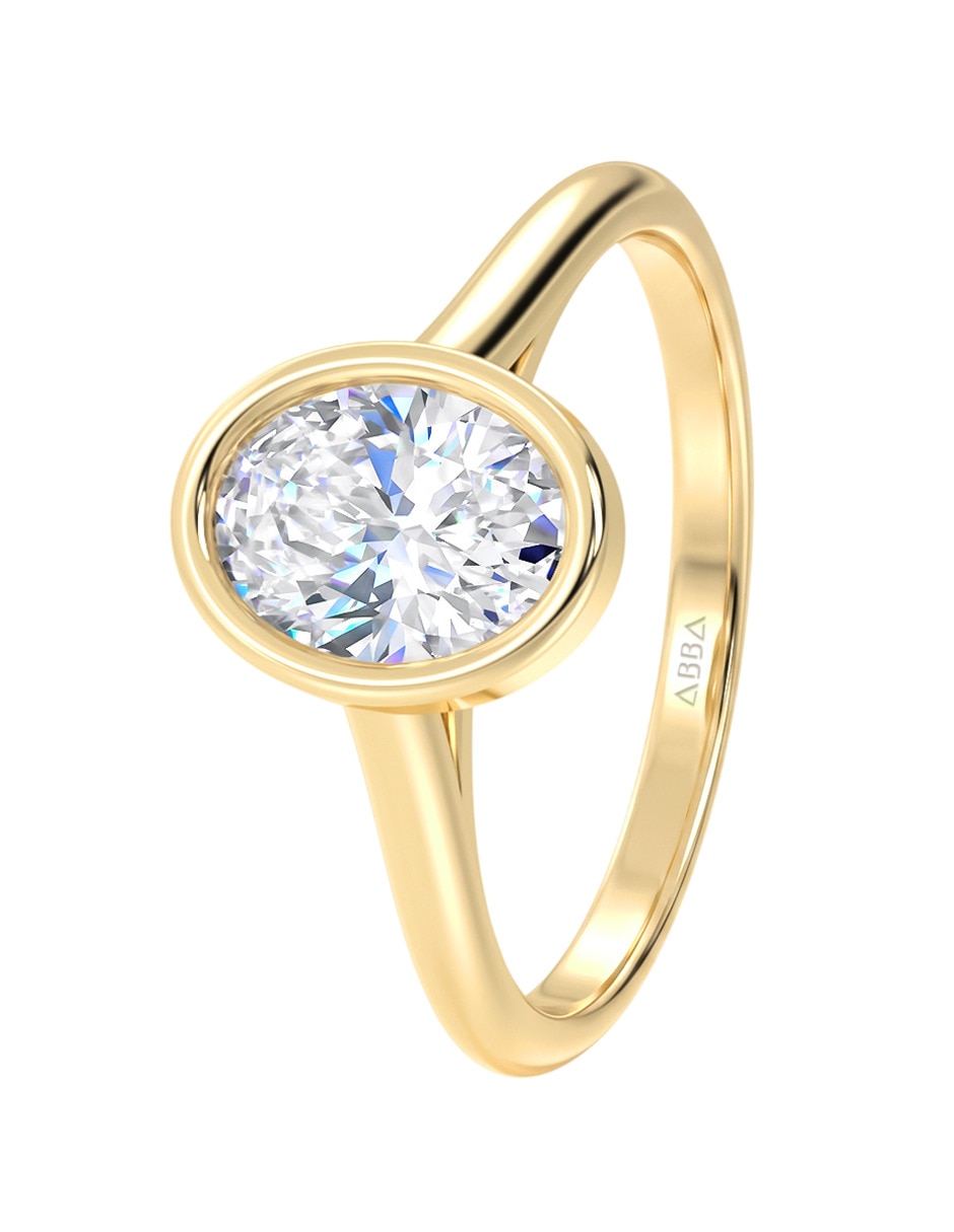 Anillo de compromiso de 14 k moissanita 3