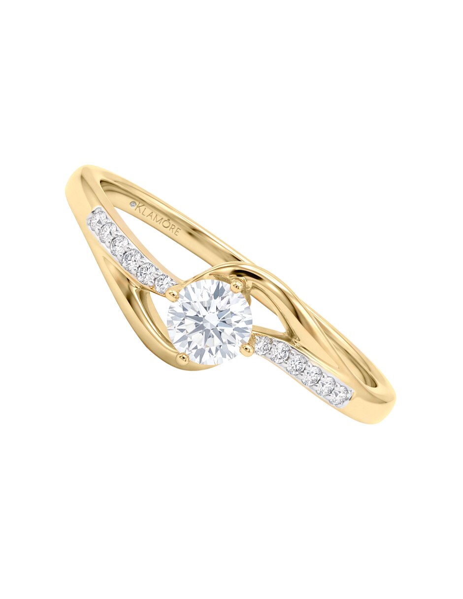 Anillo de compromiso de 14 k ADARA Diamante Anillo de compromiso de 14 k ADARA Diamante