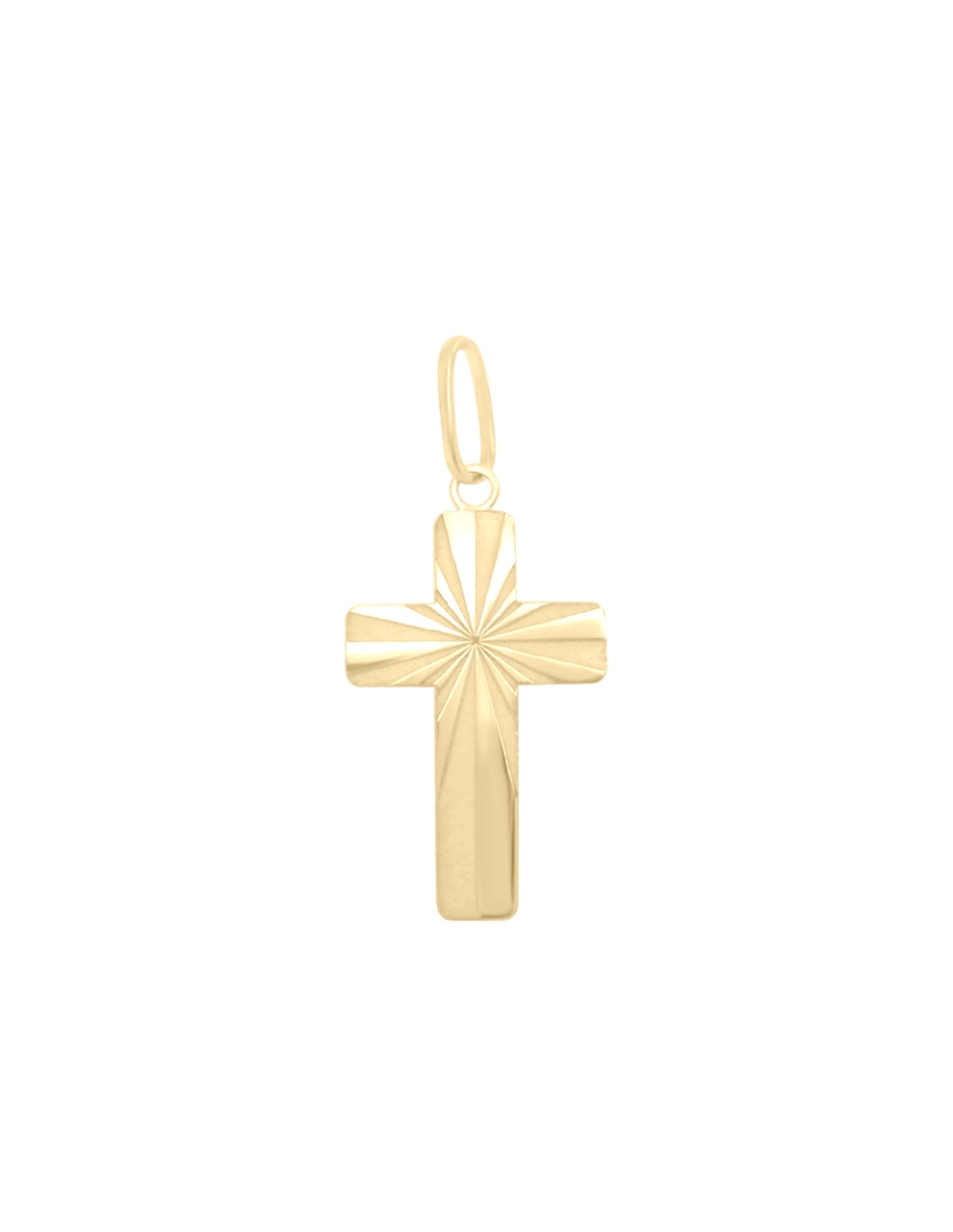 Colgante y dije de cruz divinidad de oro amarillo 14 k Colgante y dije de cruz divinidad de oro amarillo 14 k