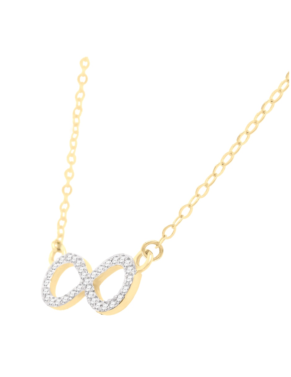 Gargantilla perpetuo de oro amarillo 14 k 3