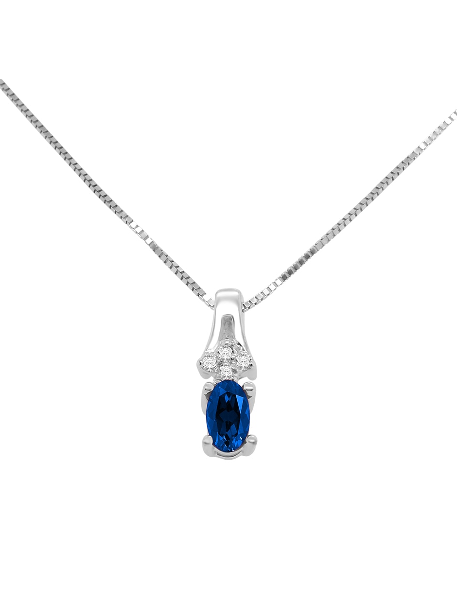 Gargantilla scarlet de oro blanco 14 k